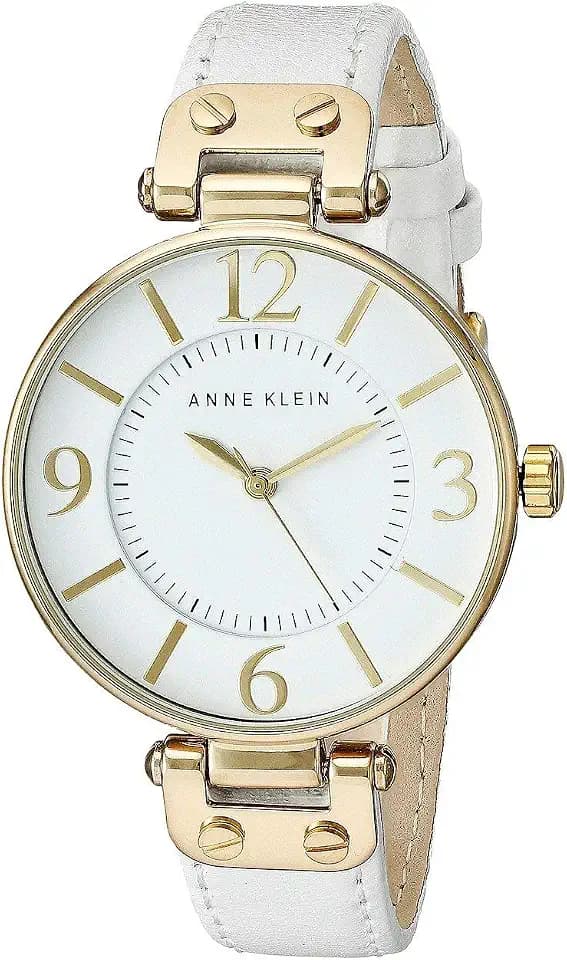Anne Klein Women's Leather Strap Watch
