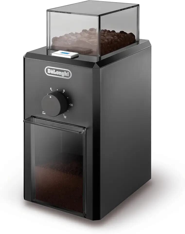 De'Longhi KG79 - Elektrische Kaffeemühle mit Scheibenmahlwerk