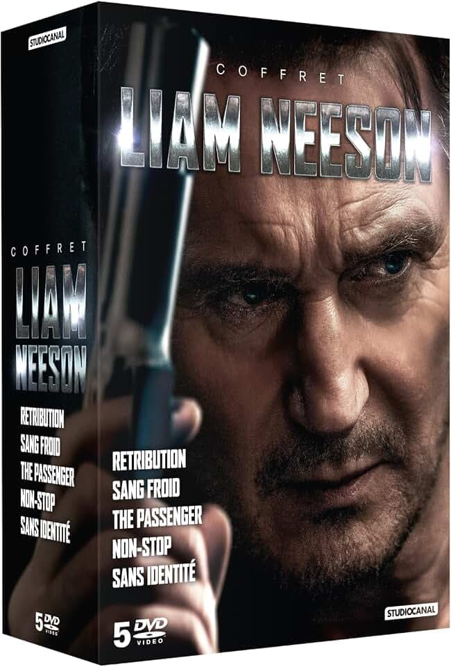 Liam neeson - coffret : sans identité + non-stop + the passenger + sang froid + retribution [FR Import]