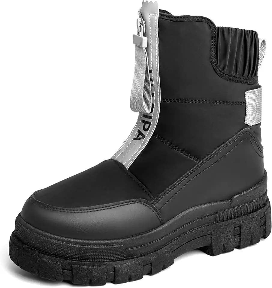 Wild Mid-Calf Winter Snow Boots for Women Water Resistant Insulated
