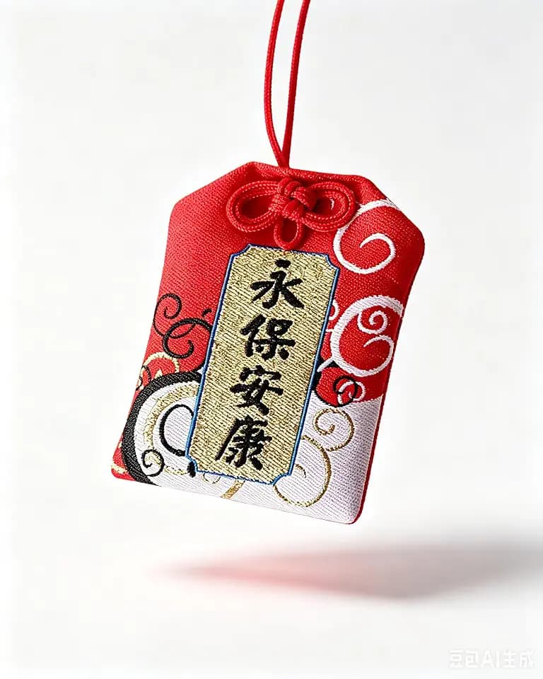Handmade Traditional Japanese Omamori Blessing Amulet for Keep Safety and Health Hanging Fortune Gifts for Women Men