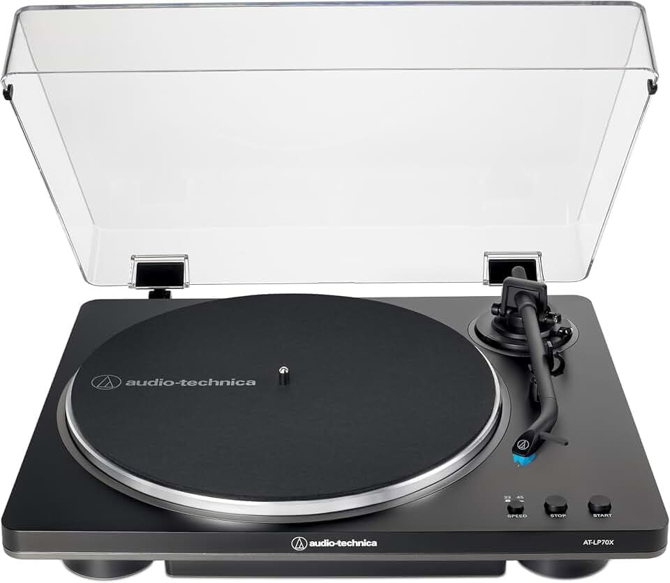 Audio-Technica AT-LP70X Automatic Turntable (Black/Grey)