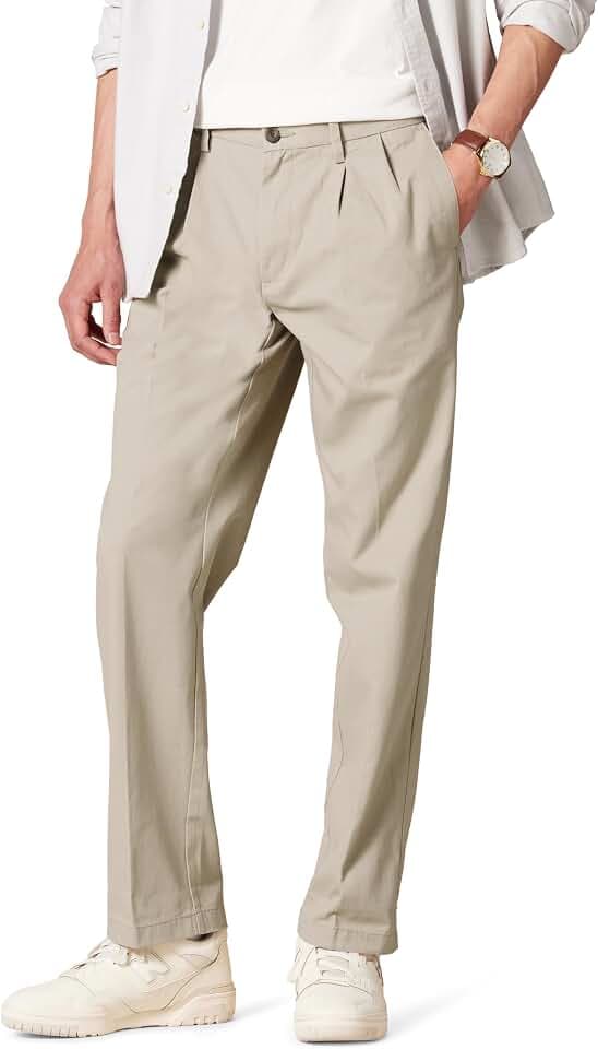 Amazon Essentials Herren Knitterfreie Chinohose mit klassischer Passform und Bügelfalte (erhältlich in Big & Tall)