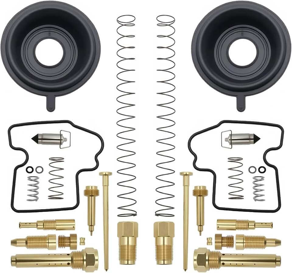 2-Pack Carburetor Rebuild Kit for Kawasaki Brute/Prairie/KVF650