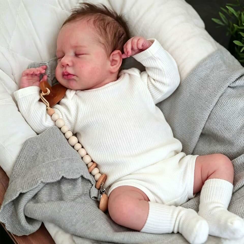 Anano Reborn Baby Lebensecht-50CM Reborn Baby Mädchen, Reborn Puppen Lebensecht, Babypuppen Wie Echt, Reborn babypuppe