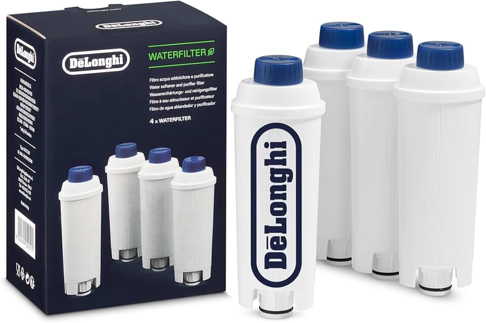 4 x DELONGHI Wasserfilter DLS C002 für Kaffeevollautomaten