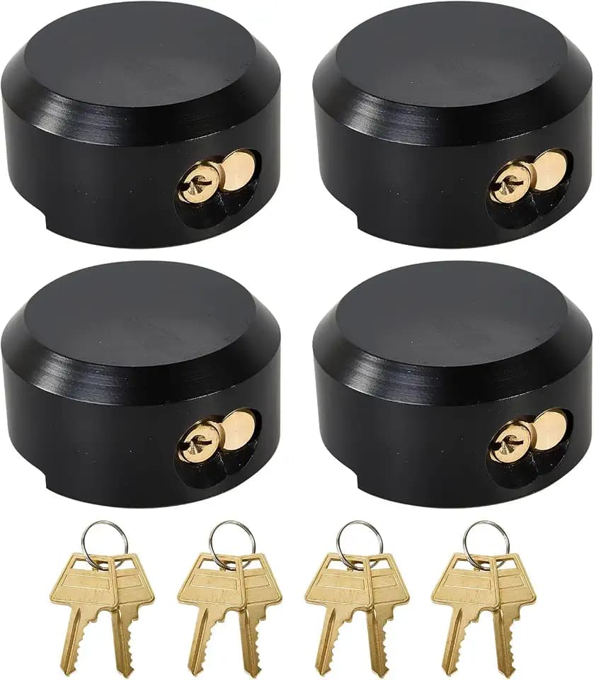 Trailer Door Locks Heavy Duty Keyed Alike Hockey Puck Lock 4 Pack