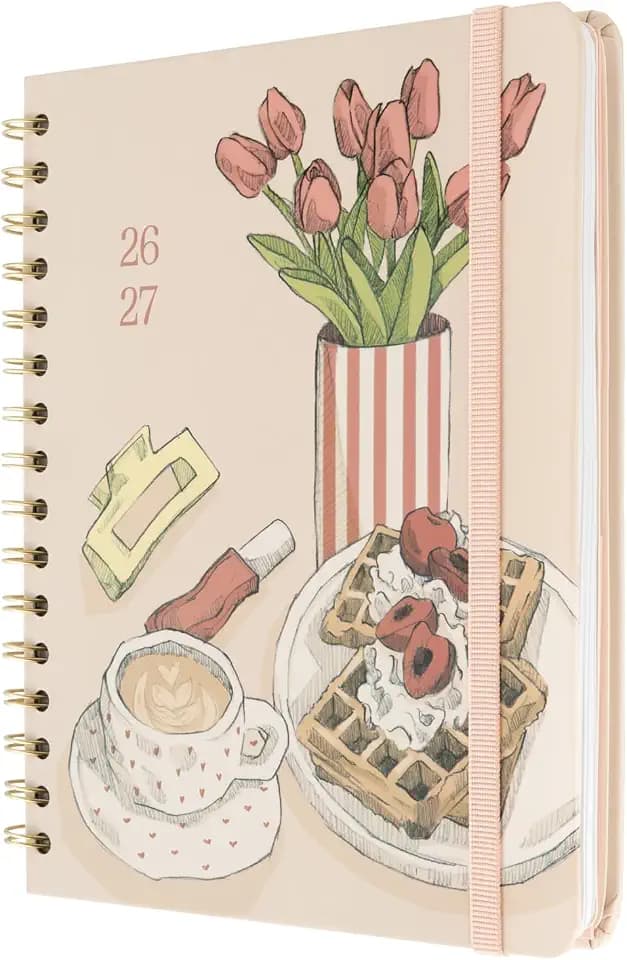 Kokonote Late Blossum Planer Hausaufgabenheft 2026/2027 Kalender 2027 A5