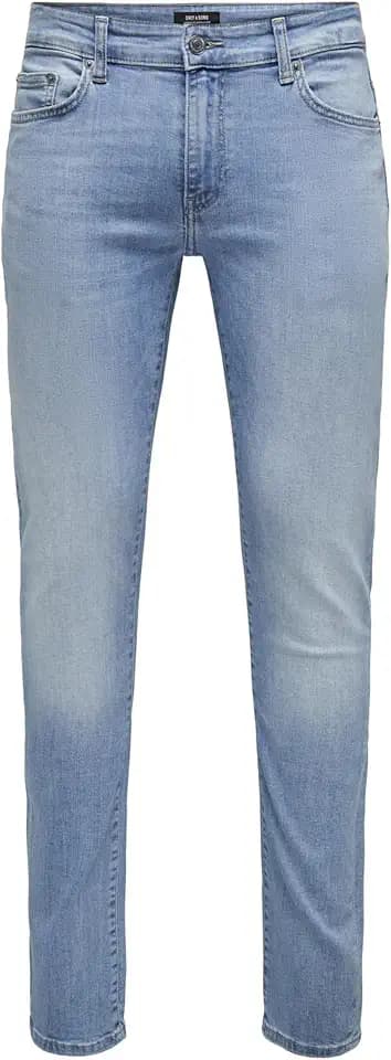 Only & Sons Male Slim Fit Jeans ONSLOOM Niedrige Taille Slim Fit Jeans