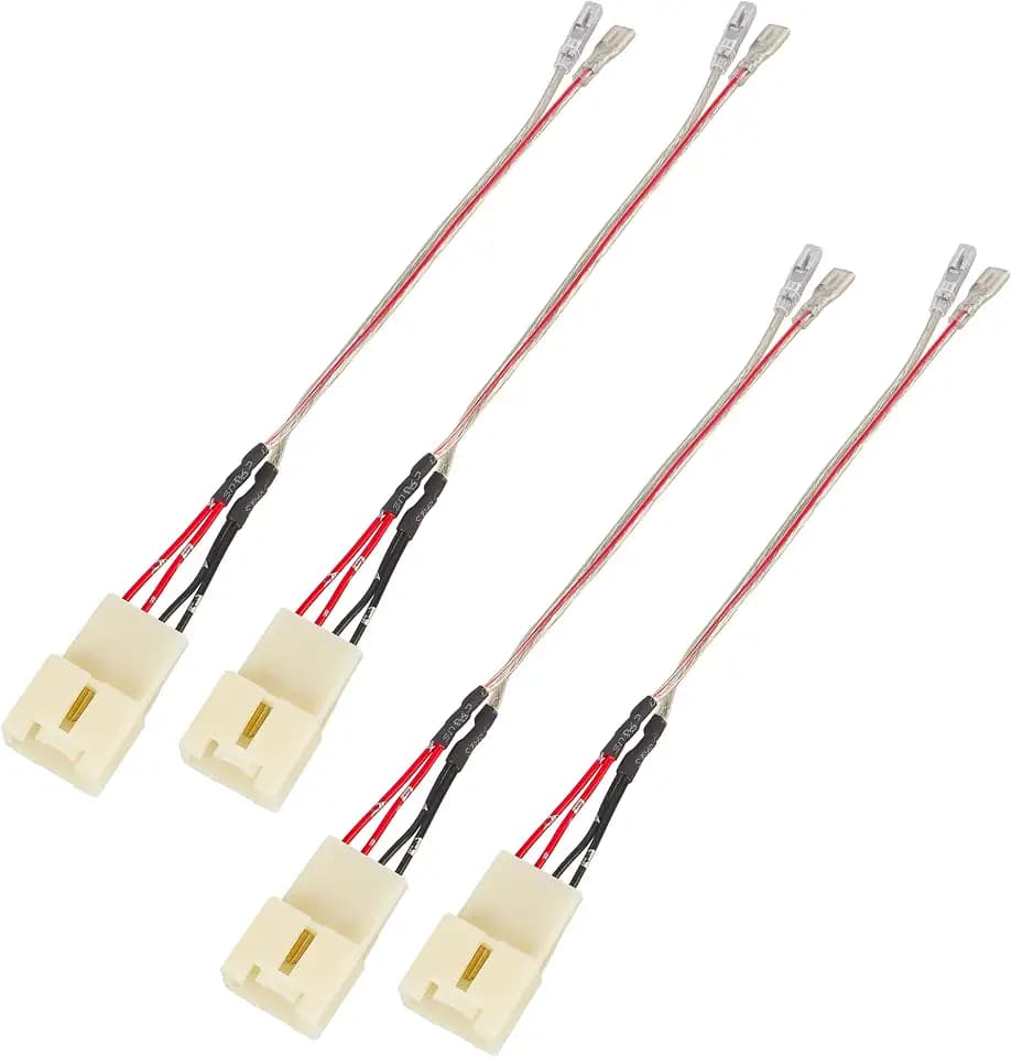 RED WOLF Front Rear Door Speaker Wiring Harness Adapter Connector Plug Replacement for Ford Focus Fusion Explorer Edge 2013-2021, Mazda 3 6 CX5 2011-2020 for Aftermarket Speaker Install