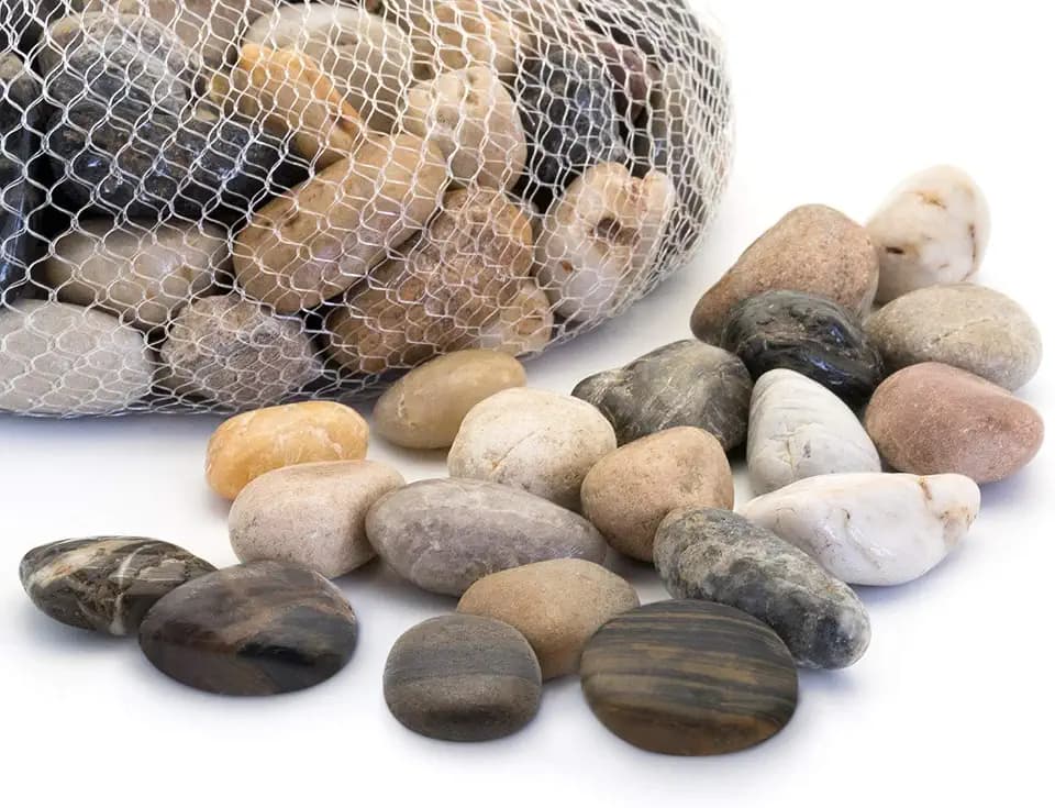 Royal Imports River Rocks, Aquarium Gravel – Natural 1"- 1.5" - 5 lbs