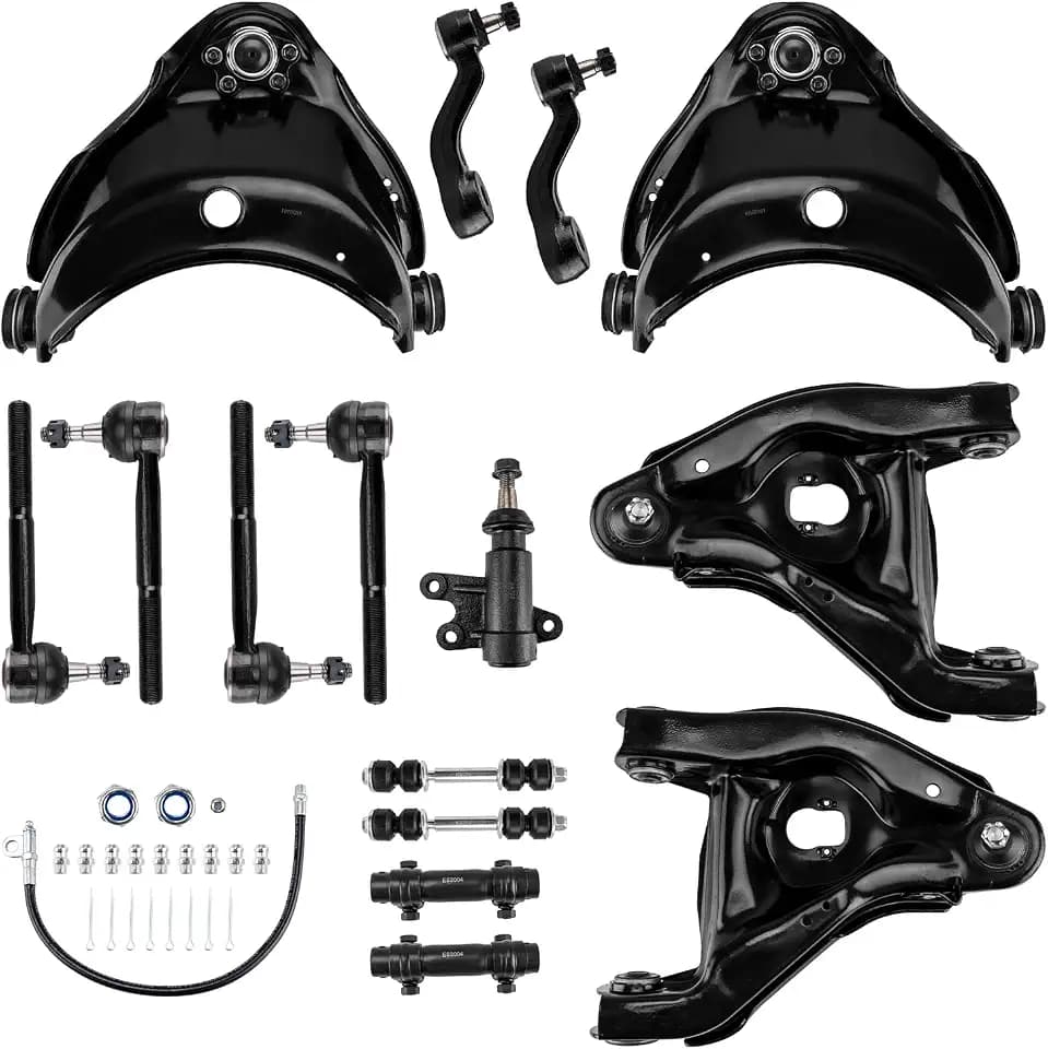 PHILTOP Front Upper Lower Control Arm w/Ball Joint Assembly for Chevy GMC