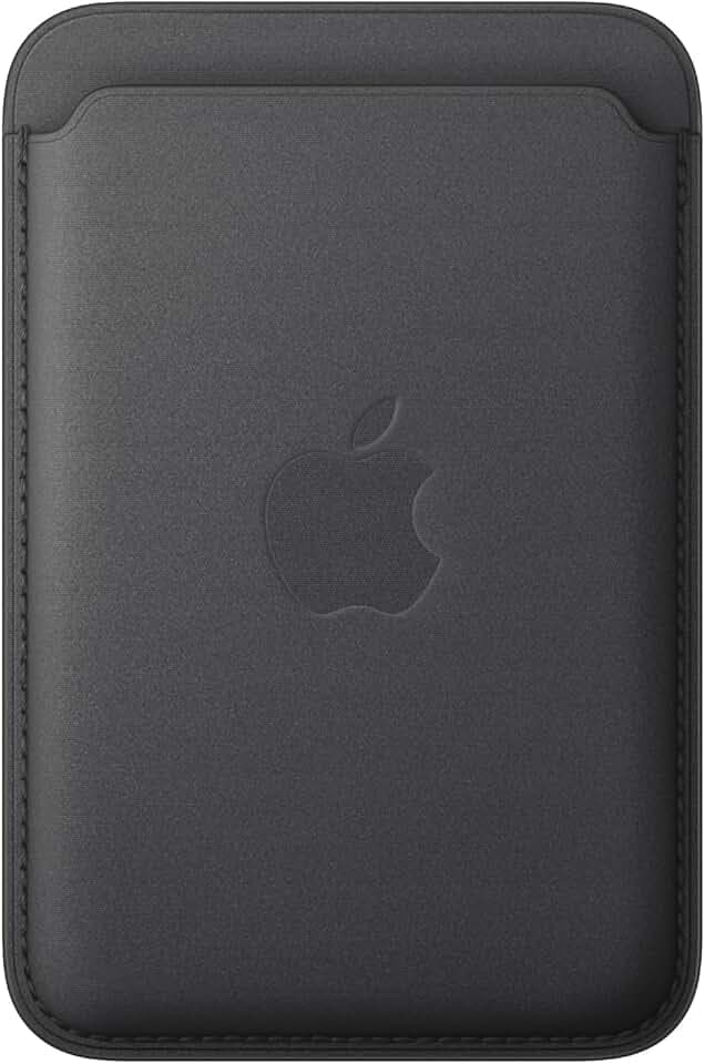 Apple iPhone Feingewebe Wallet mit MagSafe – Schwarz ​​​​​​​