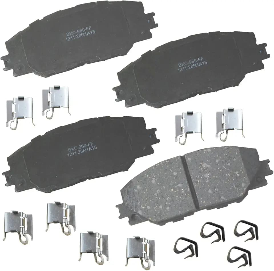 Bendix Premium SBC1211 Ceramic Front Brake Pads for Pontiac Vibe 2010-2009, Scion iM 2016, tC 2016-2011, Toyota Corolla iM 2018-2017, Matrix 2013-2009, Mirai 2020-2016, RAV4 2018-2006