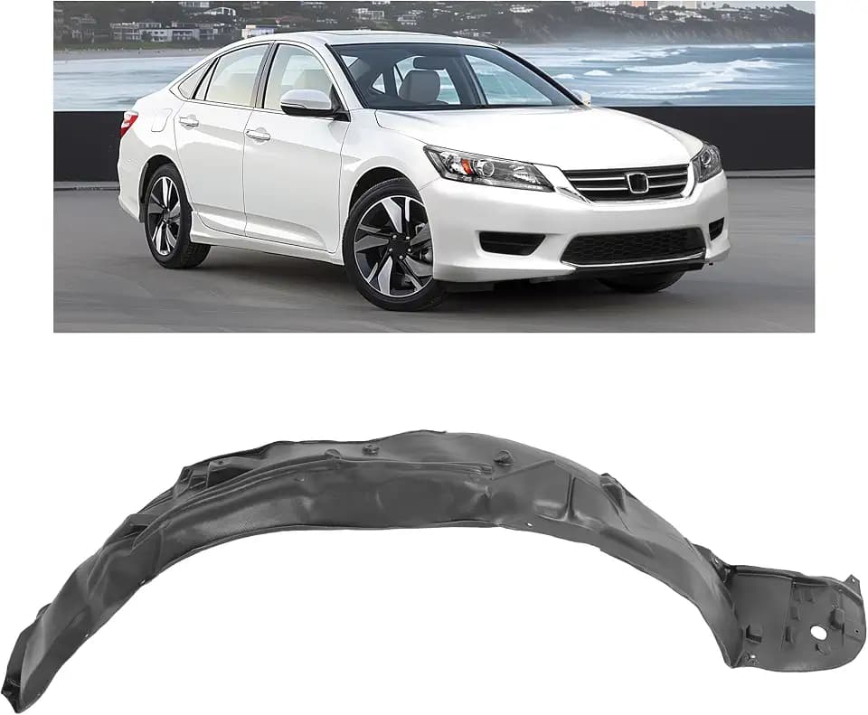 HECASA Front Fender Liner Compatible with 2013-2015 Honda Accord Sedan