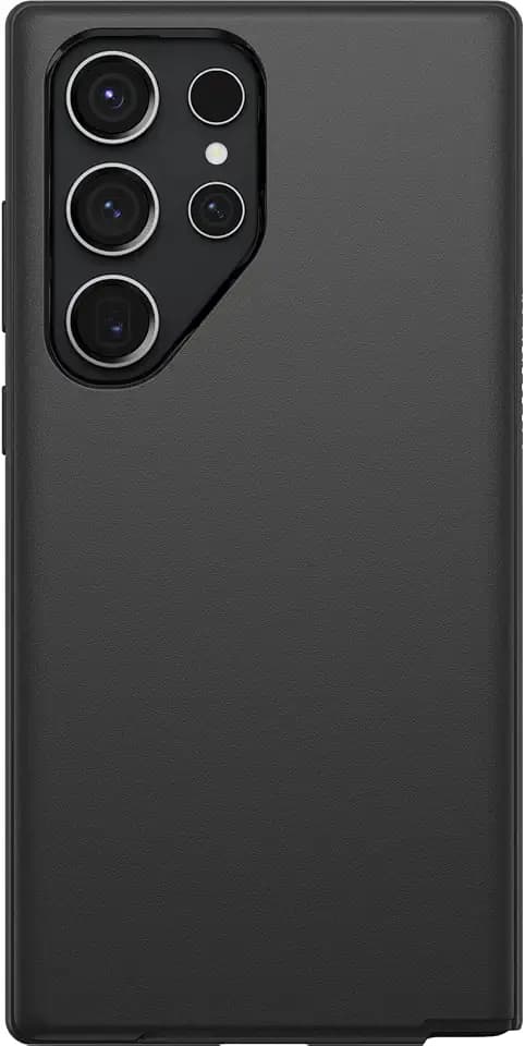 OtterBox Galaxy S23 Ultra Symmetry Series Case - BLACK, ultra-sleek, wireless charging compatible, raised edges protect camera & screen