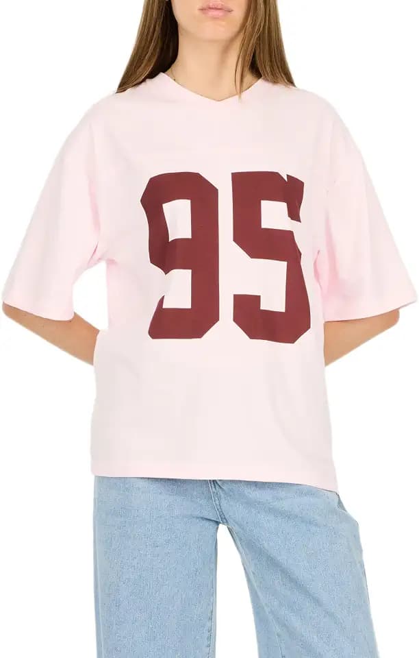Forever 21 Women's Oversized Jersey T-Shirt – Vintage-Inspired Graphic Tee