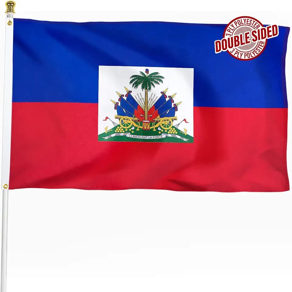 Haiti Flag 3x5 ft Outdoor Haitian National Banner