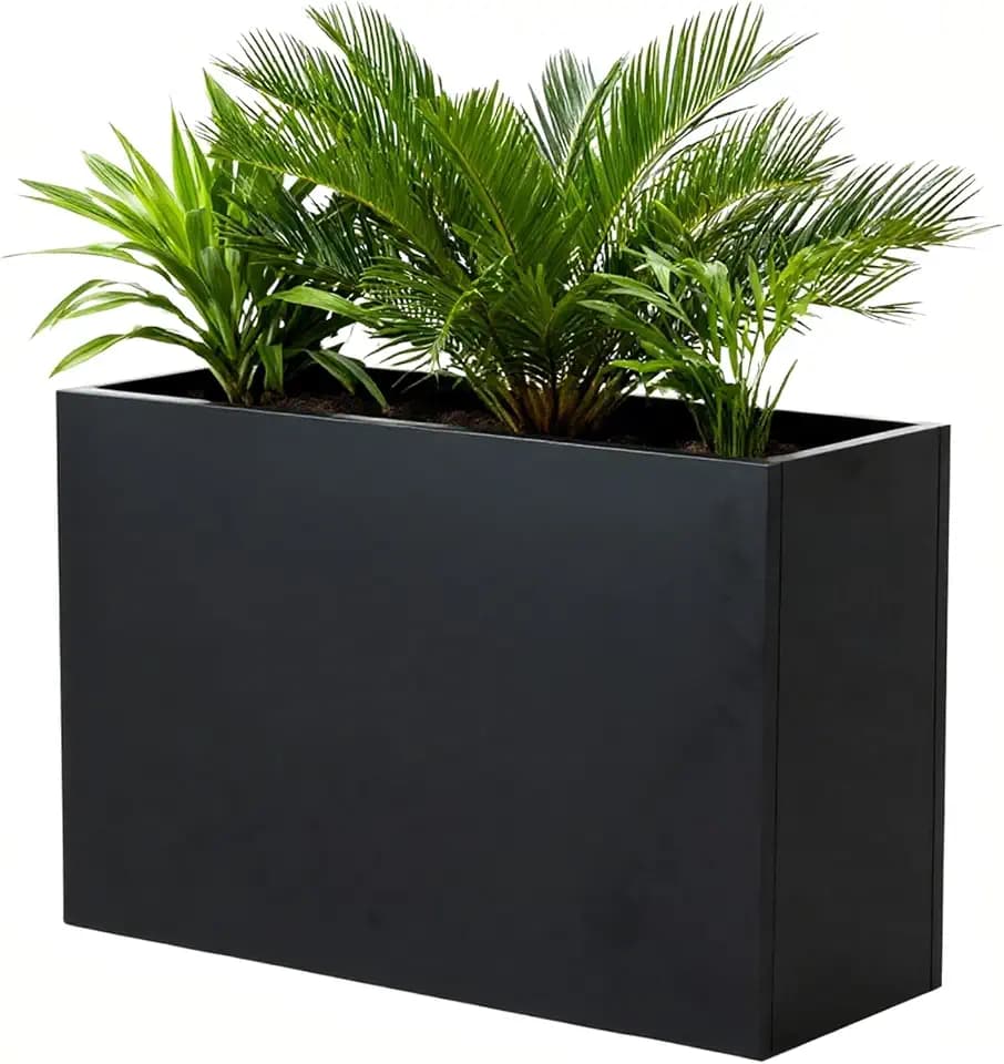 Metal Outdoor Planter 36" L x 15" W x 24" H for Metal Rectangular Planter
