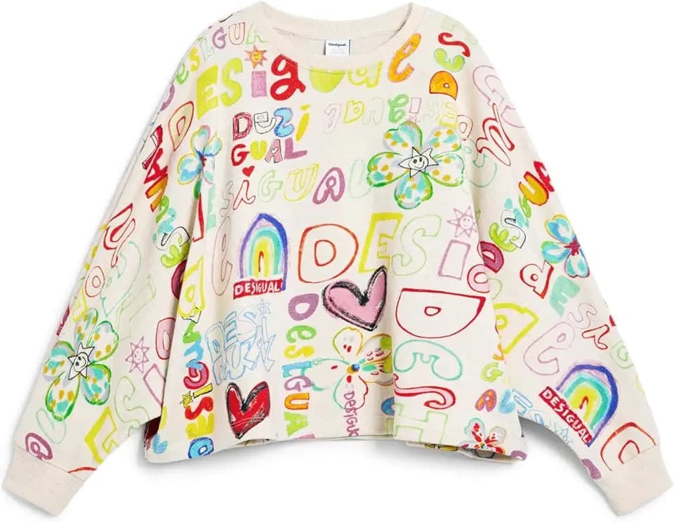 Desigual Mädchen Sweat_Party Sweatshirt (1er Pack)