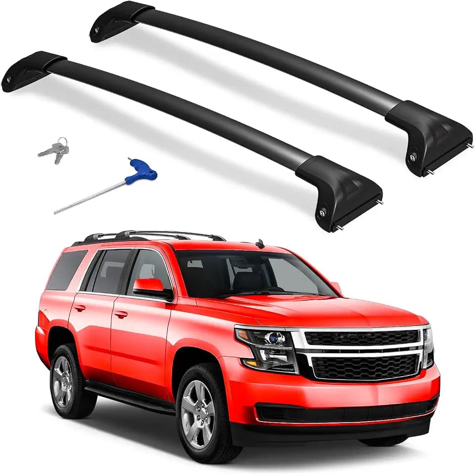 Cross Bars Compatible with 2015-2020 Chevrolet Chevy Suburban/Tahoe