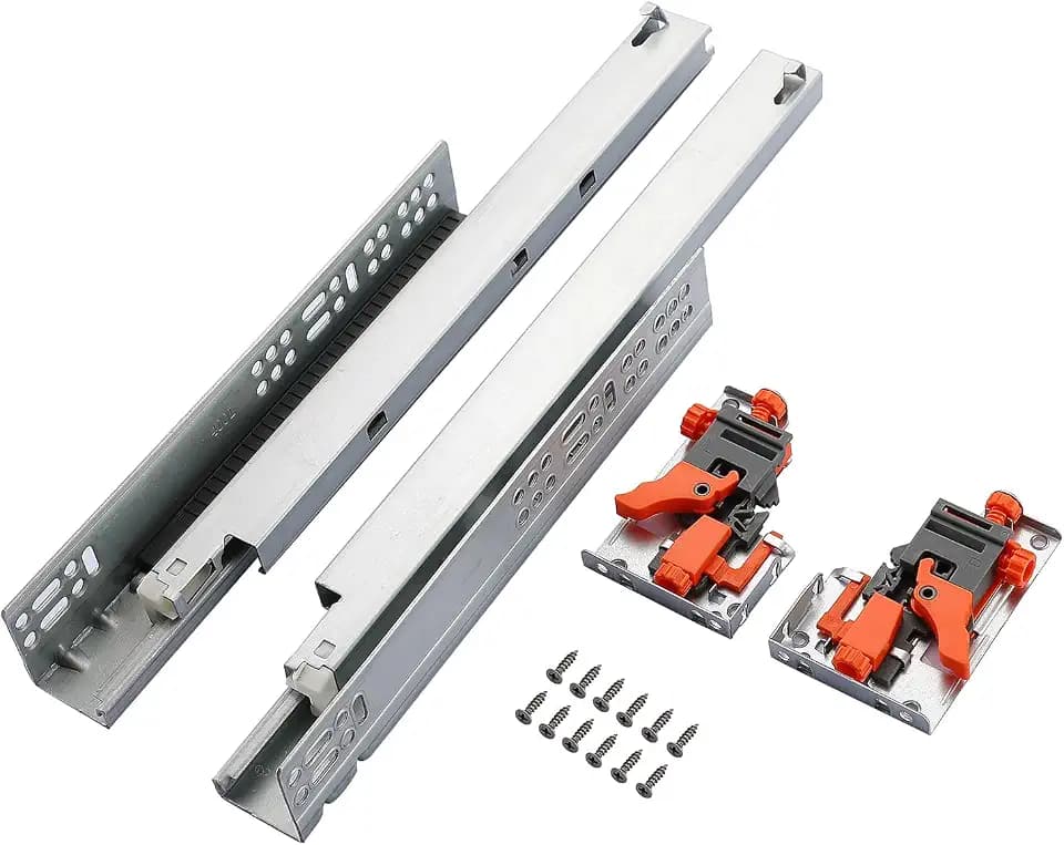 6 Pair of 24 Inch Undermount Soft Close Drawer Slides