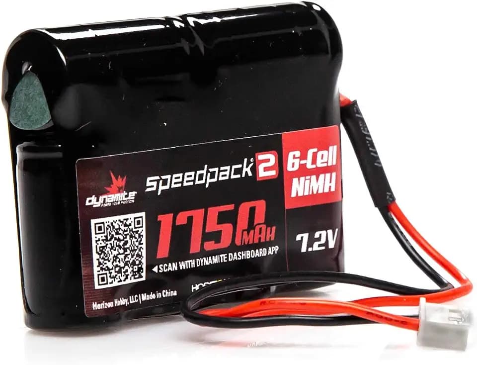 Dynamite 7.2V 1750mAh 6-Cell Speedpack2 Mini-T NiMH Battery: XH-1S (Losi Mini Plug), DYNB2466