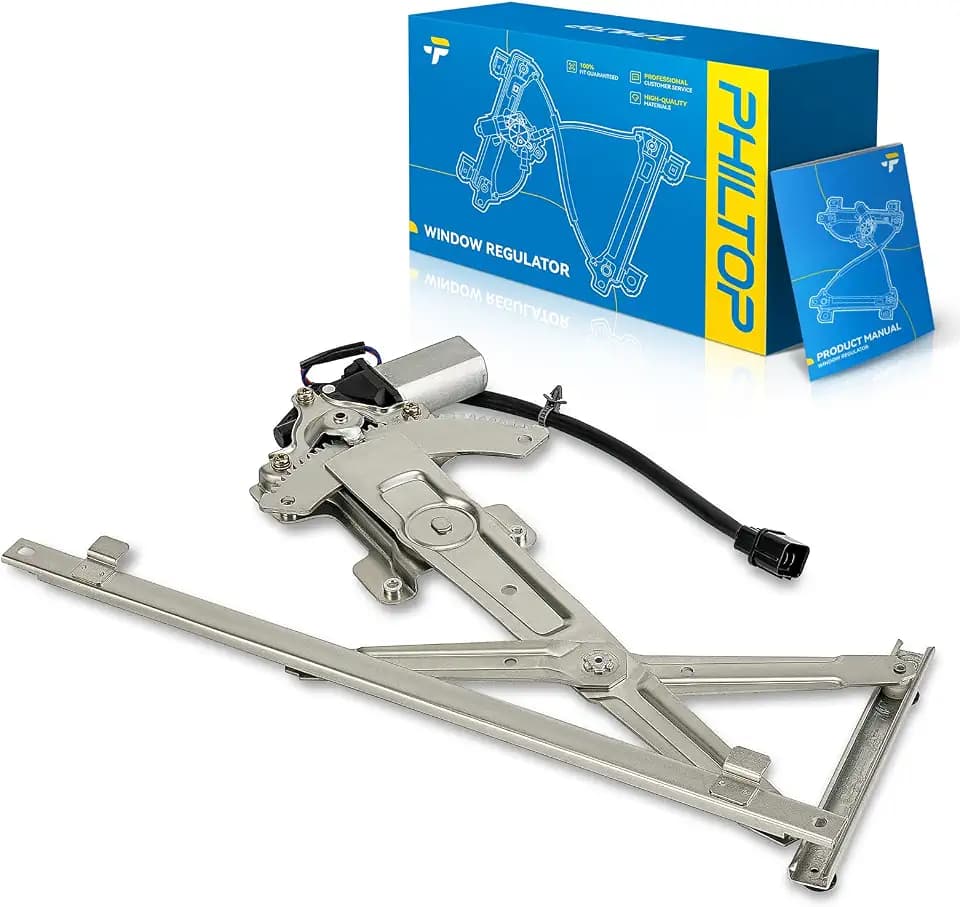 PHILTOP 751-780 Front Left Driver Side Power Window Regulator and Motor