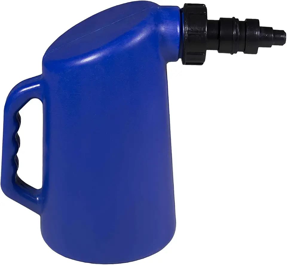 WirthCo 20420 Funnel King Waterboy Battery Filler, 2 quart (Double Action Valve-Shut Off Nozzle) Blue