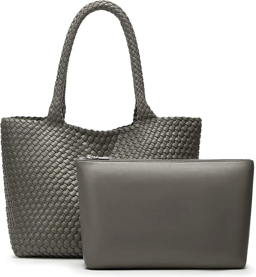 Woven Tote Bag for Women: Handwoven Large Tote for Vacation ﻿