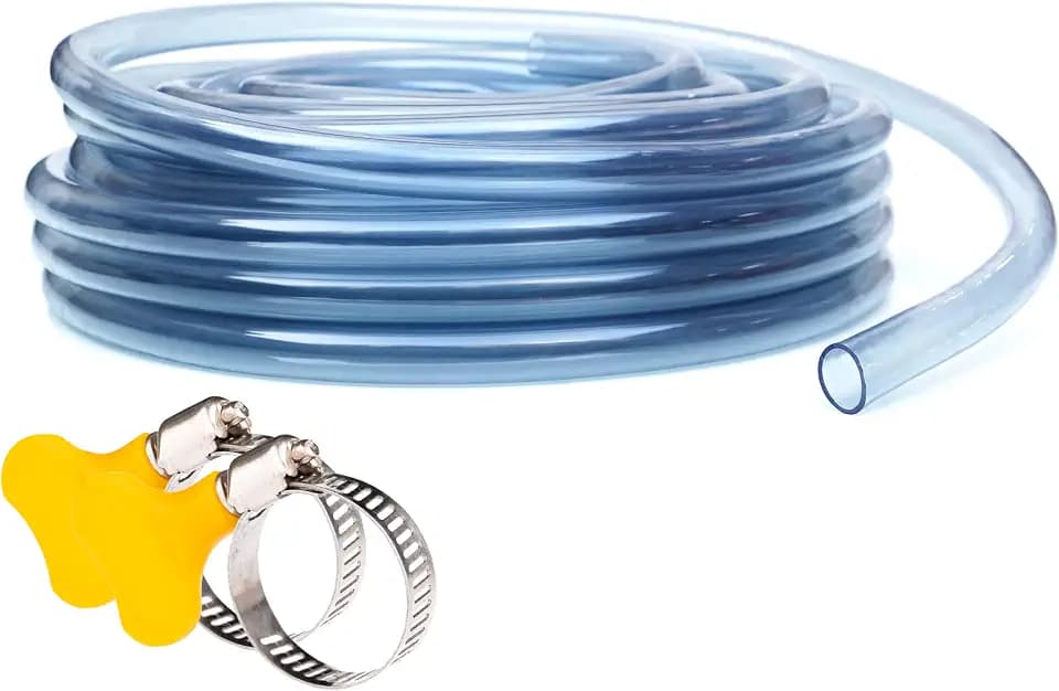 PVC-Schlauch, transparenter flexibler PVC-Schlauch 11 mm x 8 mm (2 m) für Craft-Bier, Aquarien und Trinkwasser, lebensmittelecht, BPA-frei, robust und langlebig, für Hydrokultur und Hausanschlüsse