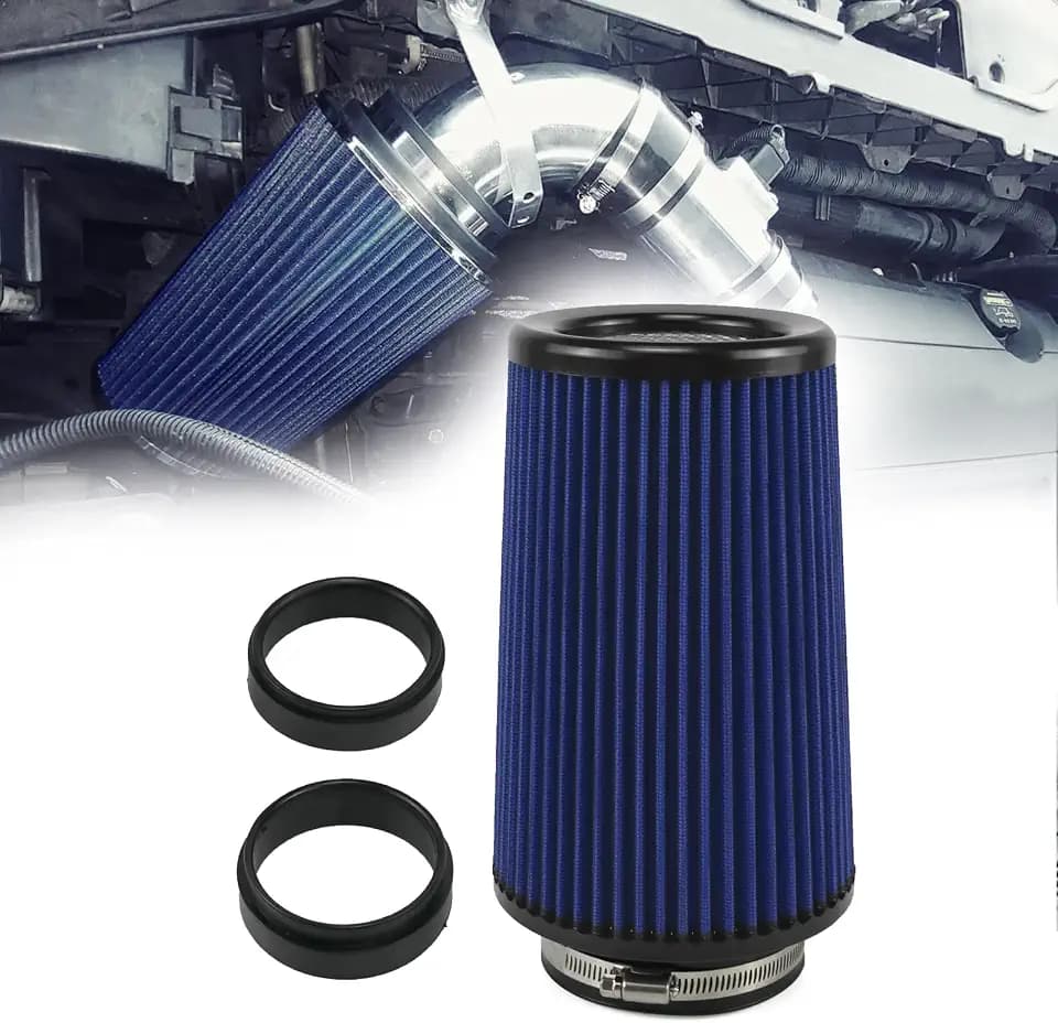 RYANSTAR Universal Clamp On Air Filter 3/3.5/4 Inch High Flow Cone Washable