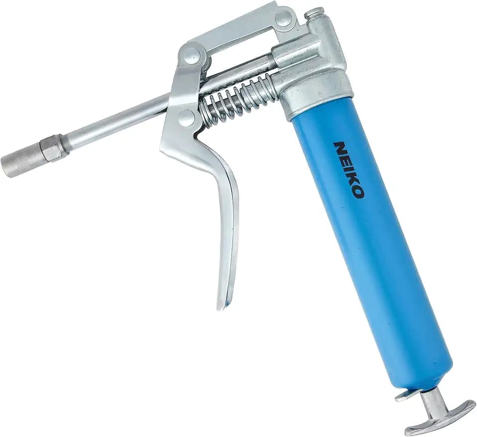 Neiko 12012A Mini Grease Gun, Heavy Duty Pistol Grip Greaser, 4500 PSI, Mini 3oz Grease Cartridges for Grease Gun, Grease Gun with Zerk Fitting, 5.75” Straight Extension, Small Grease Gun Kit