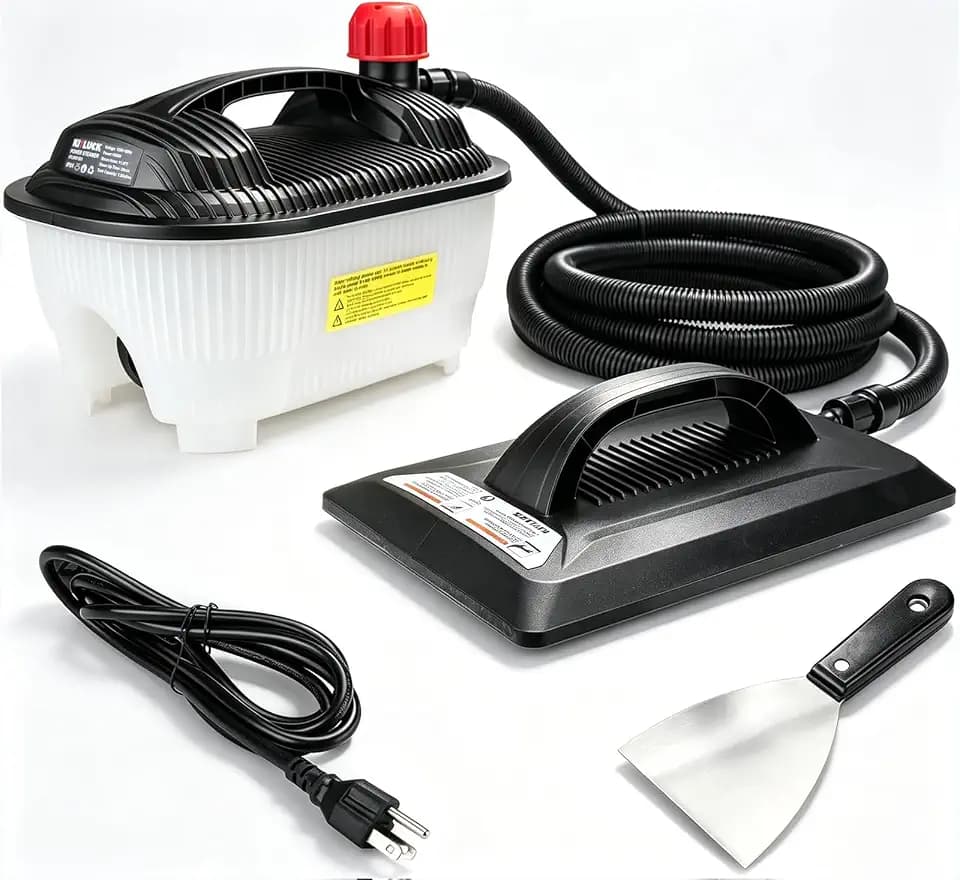 KITLUCK Wallpaper Steamer, 1500W Chemical Free Wallpaper Remover with 11.5 FT Cooling-Touch Hose, 1.2 Gallon Water Tank, Large Steam Plate, Steam Generator, Steam Cleaner for Wallpaper Removal