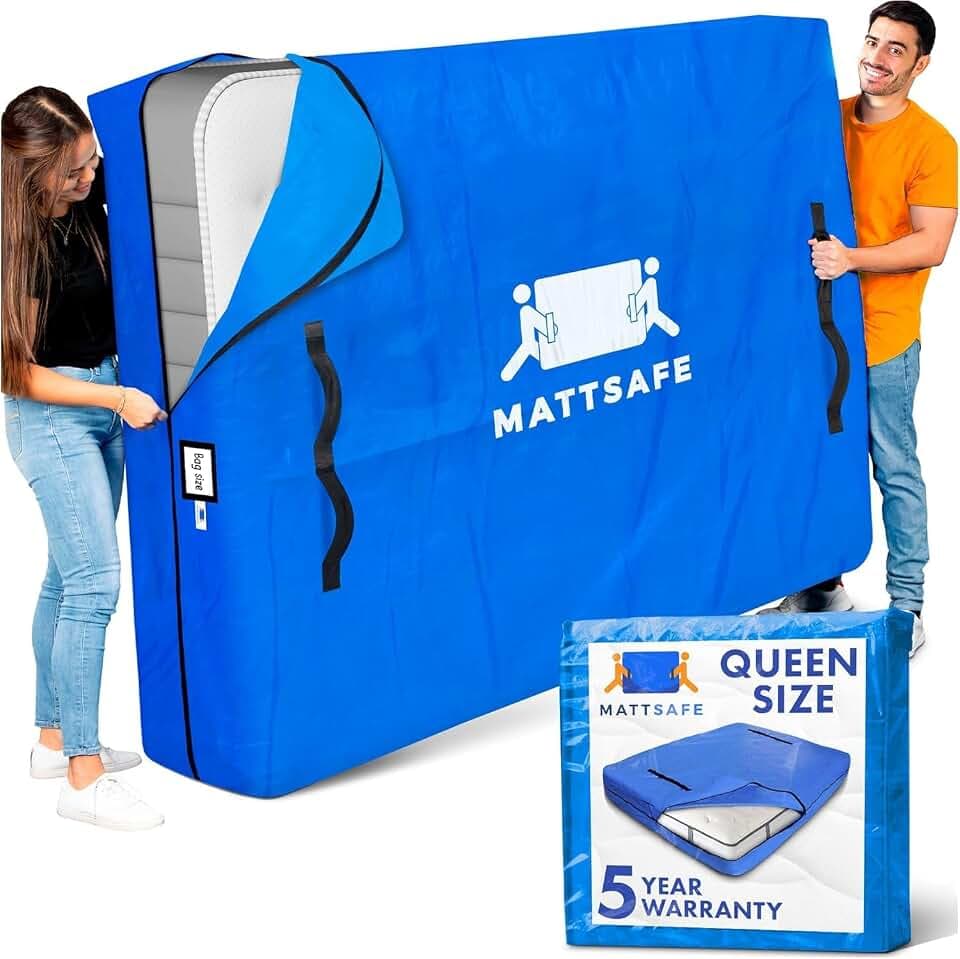 Nordic Elk Queen Size Mattress Bags for Moving and Storage, Bed Cover