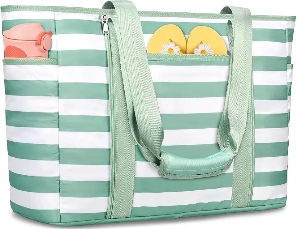 Extra Large Beach Bags for Women Waterproof Sandproof Beach Tote Bag
