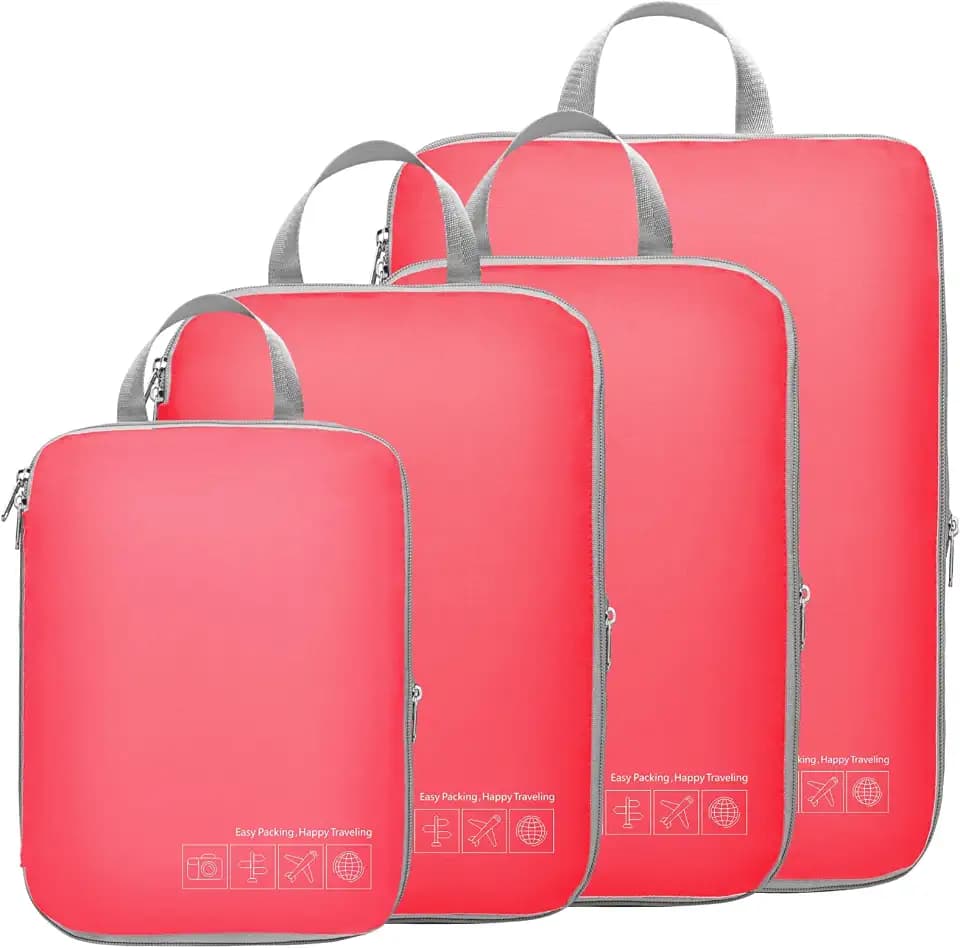 Cambond Compression Packing Cubes for Travel - Luggage Suitcase Organizer