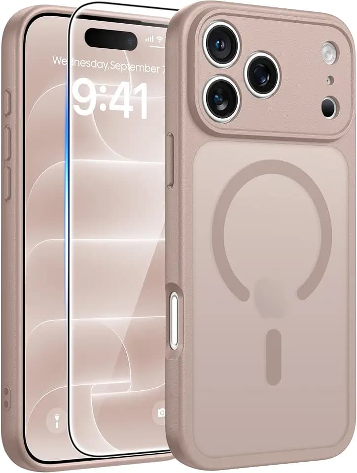 FNTCASE for iPhone 18 Pro Max Case/iPhone 17 Pro Max Case, Screen Protector