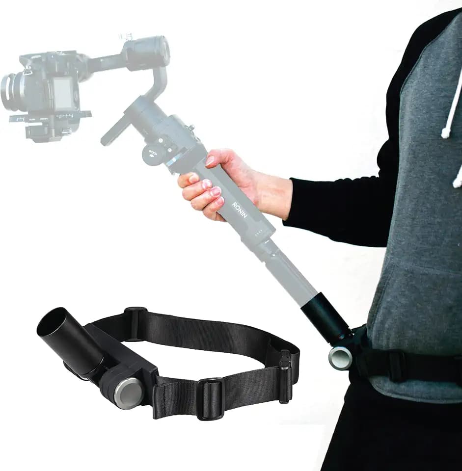 Carry Speed - Mogocrane Stützgürtel für Video-Ausrüstungen - Längenverstellbarer Gurt mit kippbarer Aluminiumhülse