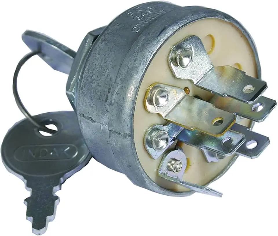Stens New Indak Ignition Switch 430-334 Compatible with Exmark Lazer Z and Lazer Z XP with 60" and 72" Deck, Toro Z500 Series Z Master with 60" and 72" Deck 103-0206, 104-2541, 109-4736, 88-9830 Grey