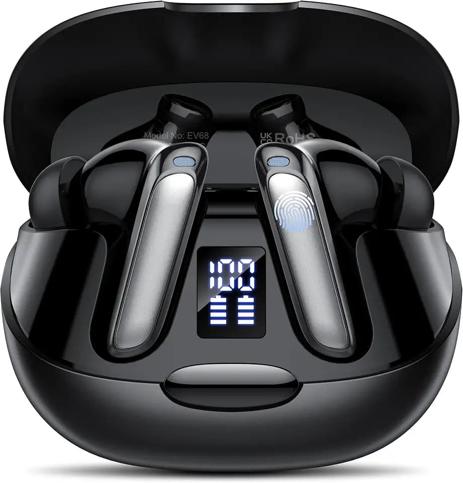 AI Kopfhörer Übersetzer, 3-in-1 Sprachübersetzer Kopfhörer 164 Sprachen mit App, 7 Übersetzungsmodi Echtzeit Übersetzer Ohrhörer, 48H Bluetooth 5.3 Übersetzer Kopfhörer