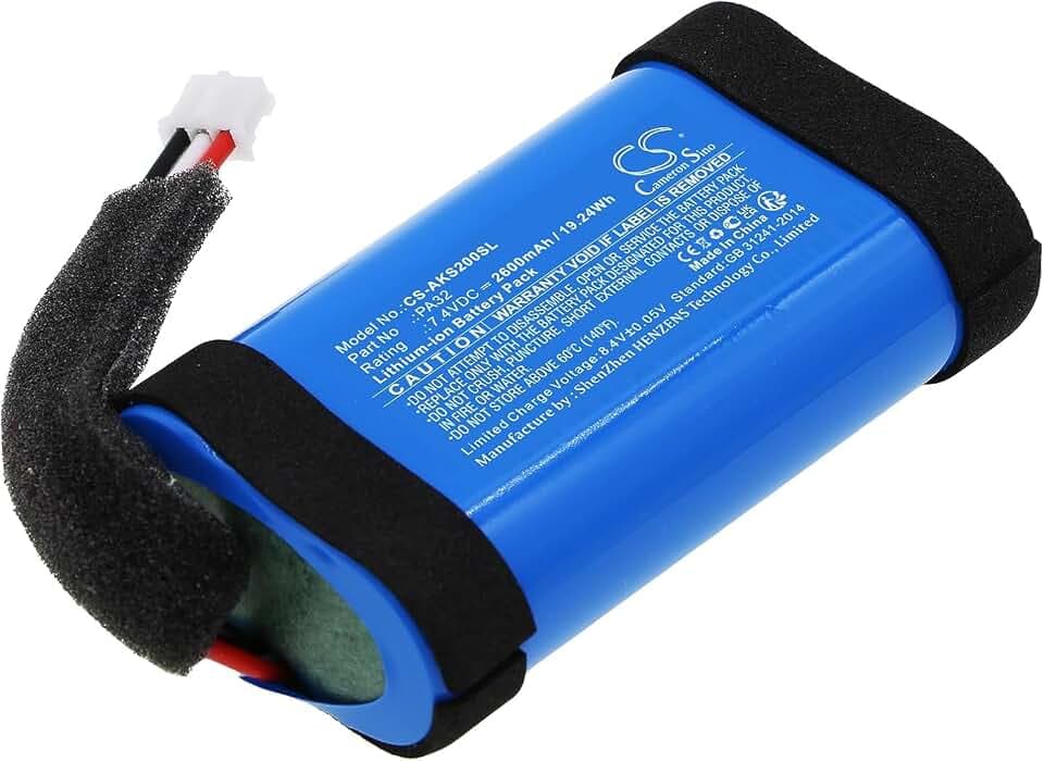 2600mAh Replacement Battery for Anker Soundcore Flare 2 A3165 A3161 Soundcore Flare 1 PA32 (7.4V)