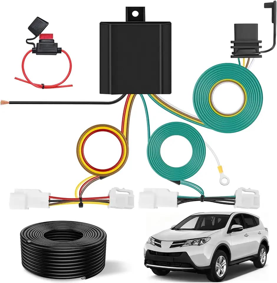 Nilight 4 Pin Trailer Wiring Harness Kit 56350 Custom Vehicle Side