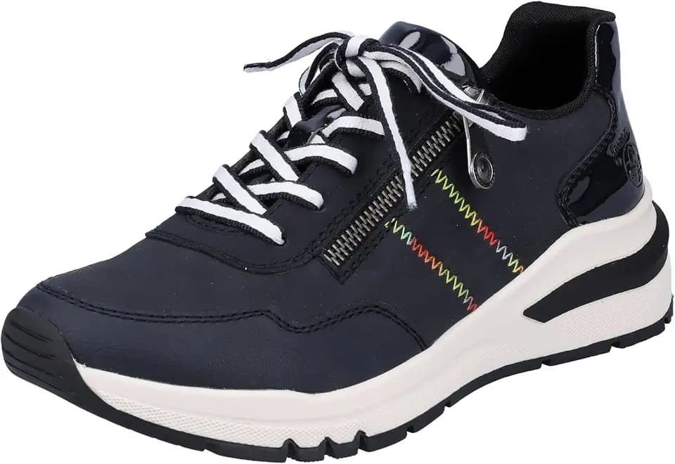 Rieker Damen Bequemschuhe M6601, Frauen Schnürhalbschuhe,lose Einlage