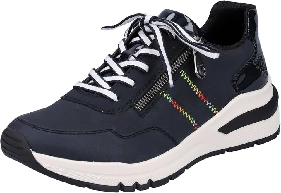 Rieker Damen Bequemschuhe M6601, Frauen Schnürhalbschuhe,lose Einlage