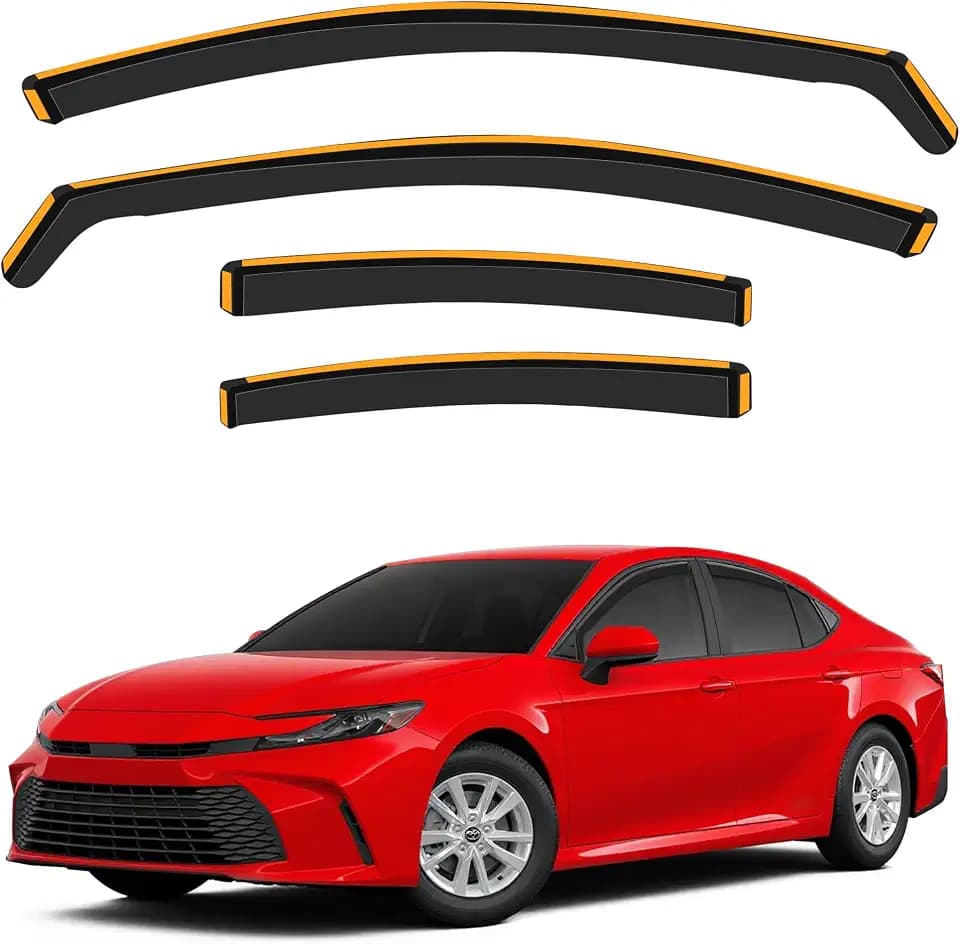 in-Channel Rain Guards for 2025-2026 Toyota Camry, Polycarbonate