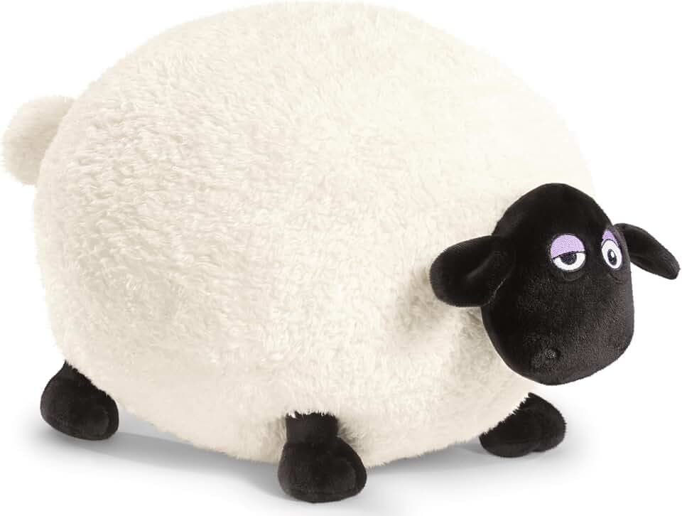 NICI Kuscheltier Shaun das Schaf Shirley 30cm weiß - Stofftier aus weichem Plüsch, niedliches Plüschtier zum Kuscheln und Spielen, für Kinder & Erwachsene - tolle Geschenkidee - 49189