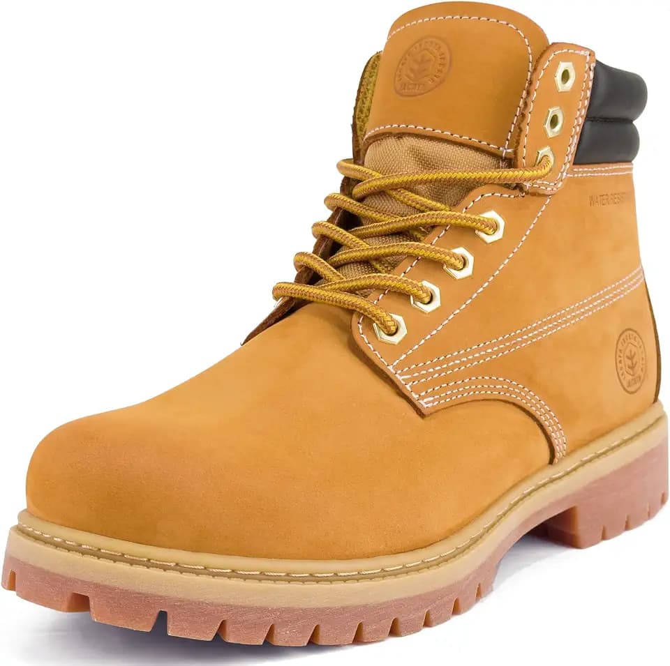 Jacata Men's Water Resistant Work Boots Construction Industrial Boots