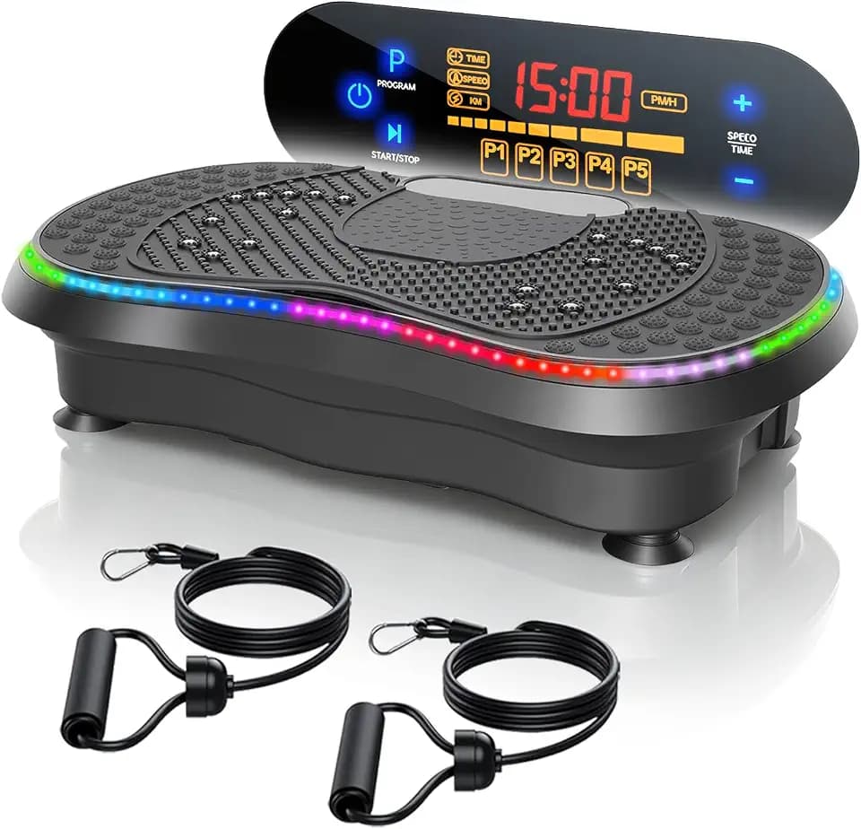 POWERFUEL Large Vibration Plate Exercise Machine for Lymphatic Drainage