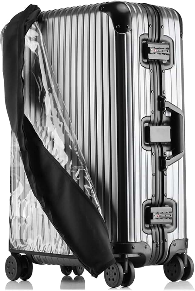 Transparent PVC Suitcase Cover, No Disassembly Required Clear Luggage Protector Suitcase Cover